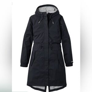 Black Hooded LLBean Wharf Street Raincoat
